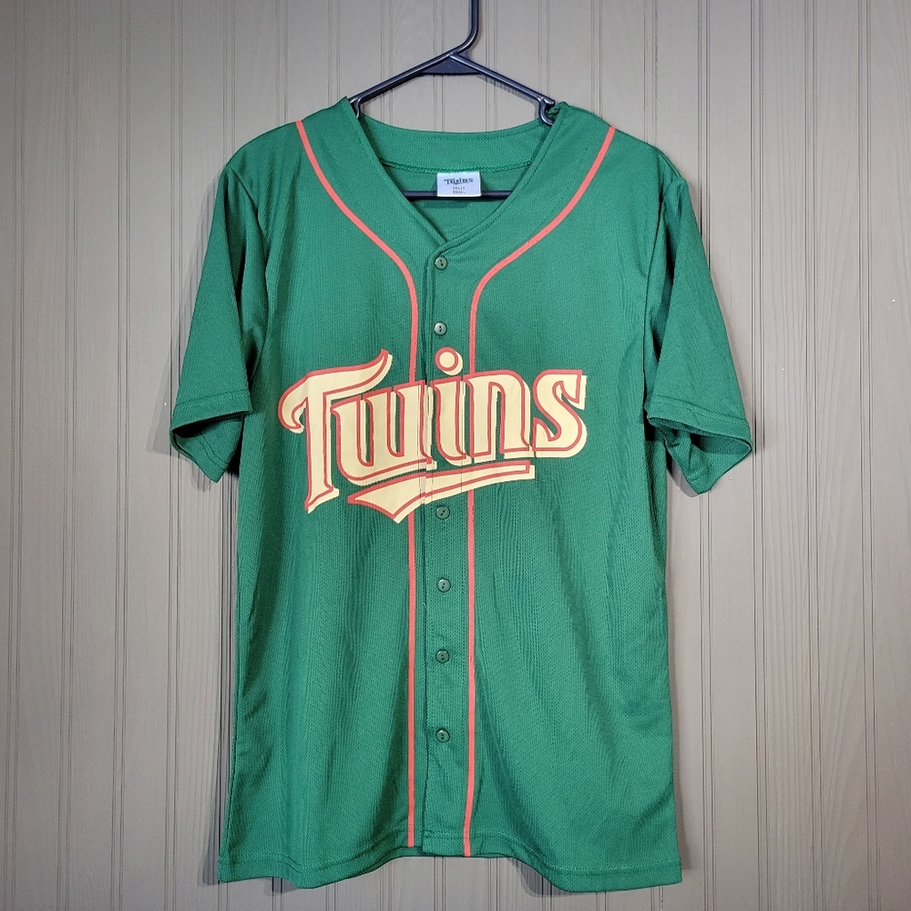 Minnesota Twins Co-Branded Wild Stadium Giveaway (SGA) Jersey Green Adult Small